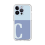 Slim Protection Premium Case［ オリジナル - initial two tone - C blue ］