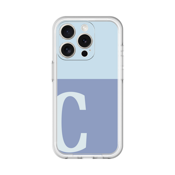 Slim Protection Premium Case［ オリジナル - initial two tone - C blue ］