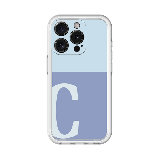 Slim Protection Premium Case［ オリジナル - initial two tone - C blue ］