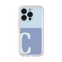 Slim Protection Premium Case［ オリジナル - initial two tone - C blue ］