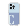 Slim Protection Premium Case［ オリジナル - initial two tone - C blue ］