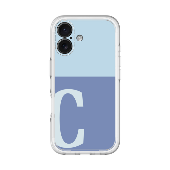 Slim Protection Premium Case［ オリジナル - initial two tone - C blue ］