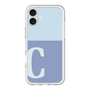 Slim Protection Premium Case［ オリジナル - initial two tone - C blue ］