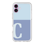 Slim Protection Premium Case［ オリジナル - initial two tone - C blue ］