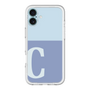 Slim Protection Premium Case［ オリジナル - initial two tone - C blue ］