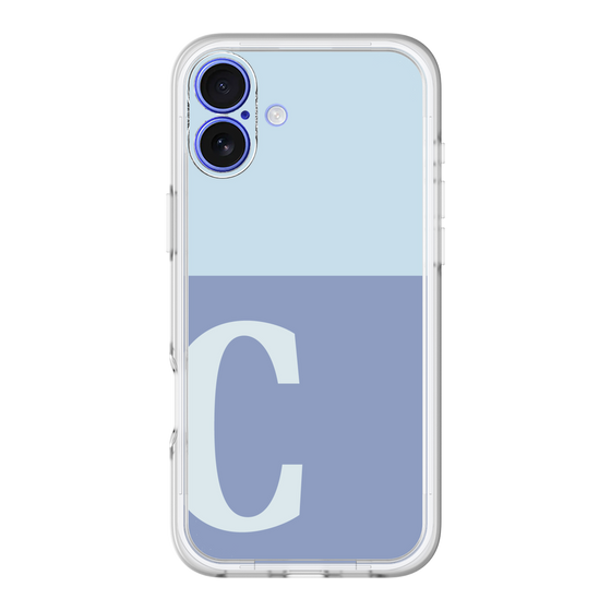 Slim Protection Premium Case［ オリジナル - initial two tone - C blue ］