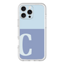 Slim Protection Premium Case［ オリジナル - initial two tone - C blue ］