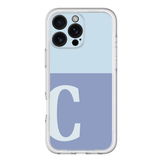 Slim Protection Premium Case［ オリジナル - initial two tone - C blue ］