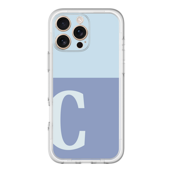 Slim Protection Premium Case［ オリジナル - initial two tone - C blue ］