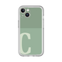 Slim Protection Premium Case［ オリジナル - initial two tone - C green ］
