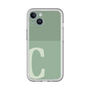 Slim Protection Premium Case［ オリジナル - initial two tone - C green ］
