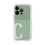 Slim Protection Premium Case［ オリジナル - initial two tone - C green ］