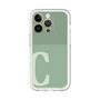 Slim Protection Premium Case［ オリジナル - initial two tone - C green ］