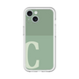 Slim Protection Premium Case［ オリジナル - initial two tone - C green ］