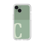 Slim Protection Premium Case［ オリジナル - initial two tone - C green ］