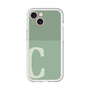 Slim Protection Premium Case［ オリジナル - initial two tone - C green ］