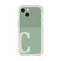 Slim Protection Premium Case［ オリジナル - initial two tone - C green ］