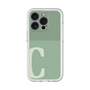 Slim Protection Premium Case［ オリジナル - initial two tone - C green ］