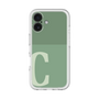 Slim Protection Premium Case［ オリジナル - initial two tone - C green ］