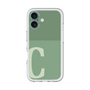 Slim Protection Premium Case［ オリジナル - initial two tone - C green ］