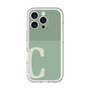 Slim Protection Premium Case［ オリジナル - initial two tone - C green ］