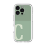 Slim Protection Premium Case［ オリジナル - initial two tone - C green ］