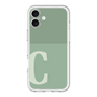 Slim Protection Premium Case［ オリジナル - initial two tone - C green ］