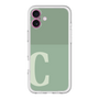 Slim Protection Premium Case［ オリジナル - initial two tone - C green ］