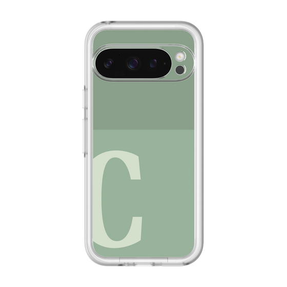 Slim Protection Premium Case［ オリジナル - initial two tone - C green ］