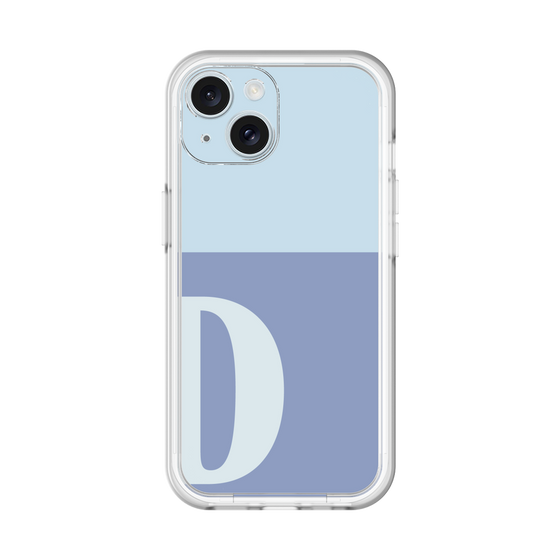 Slim Protection Premium Case［ オリジナル - initial two tone - D blue ］