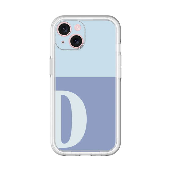 Slim Protection Premium Case［ オリジナル - initial two tone - D blue ］