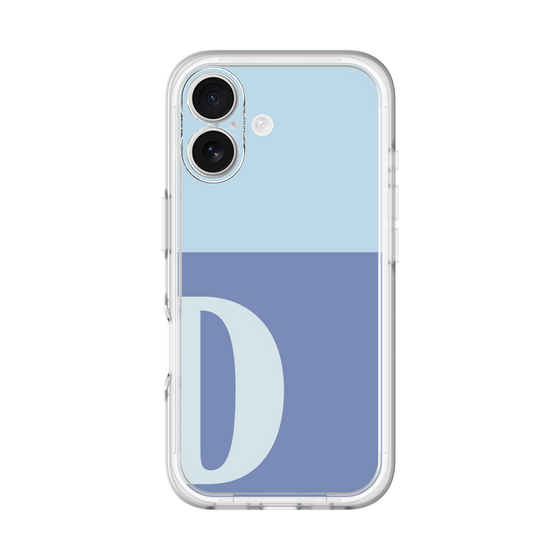 Slim Protection Premium Case［ オリジナル - initial two tone - D blue ］
