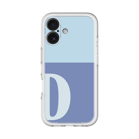 Slim Protection Premium Case［ オリジナル - initial two tone - D blue ］