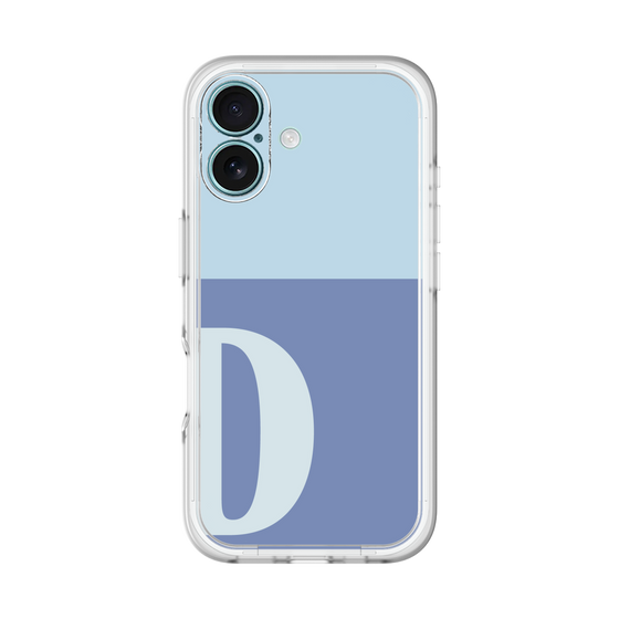 Slim Protection Premium Case［ オリジナル - initial two tone - D blue ］