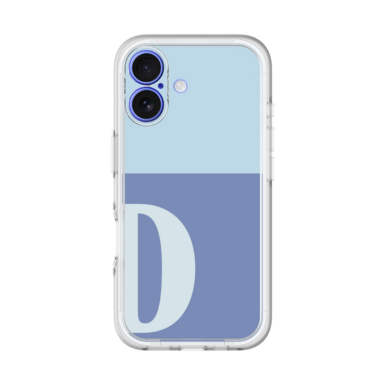 Slim Protection Premium Case［ オリジナル - initial two tone - D blue ］
