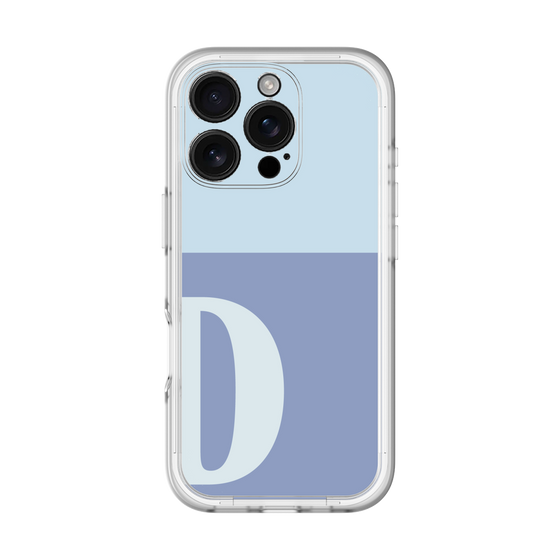 Slim Protection Premium Case［ オリジナル - initial two tone - D blue ］