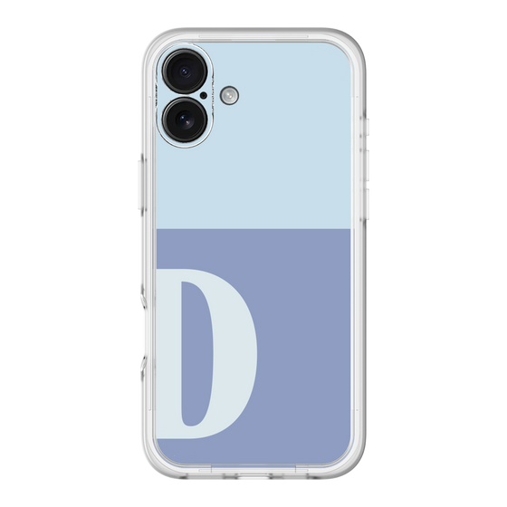 Slim Protection Premium Case［ オリジナル - initial two tone - D blue ］