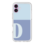 Slim Protection Premium Case［ オリジナル - initial two tone - D blue ］