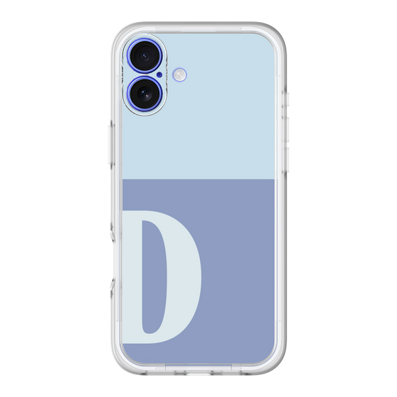 Slim Protection Premium Case［ オリジナル - initial two tone - D blue ］