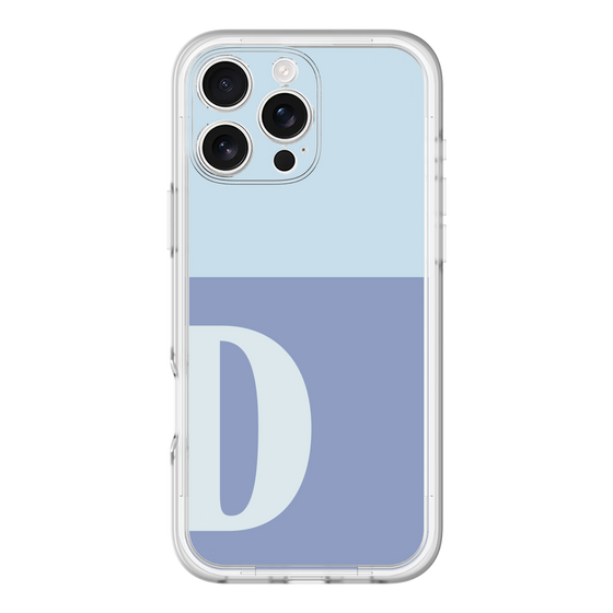 Slim Protection Premium Case［ オリジナル - initial two tone - D blue ］