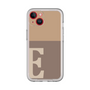 Slim Protection Premium Case［ オリジナル - initial two tone - E brown ］