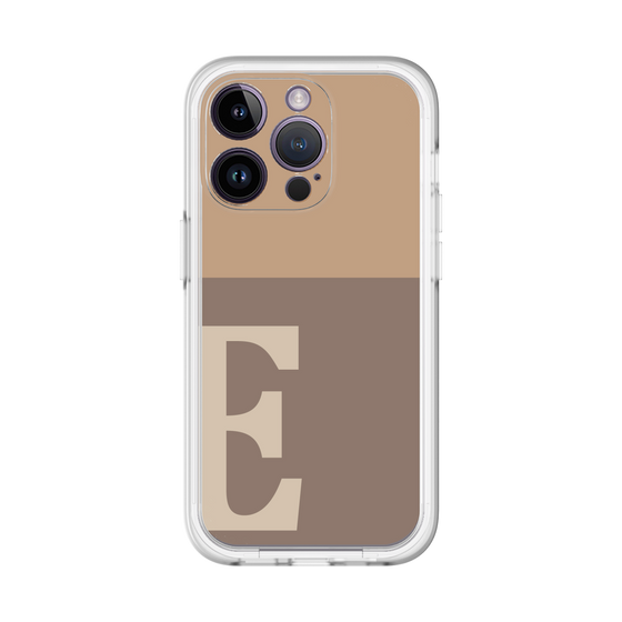 Slim Protection Premium Case［ オリジナル - initial two tone - E brown ］