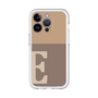 Slim Protection Premium Case［ オリジナル - initial two tone - E brown ］