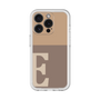 Slim Protection Premium Case［ オリジナル - initial two tone - E brown ］