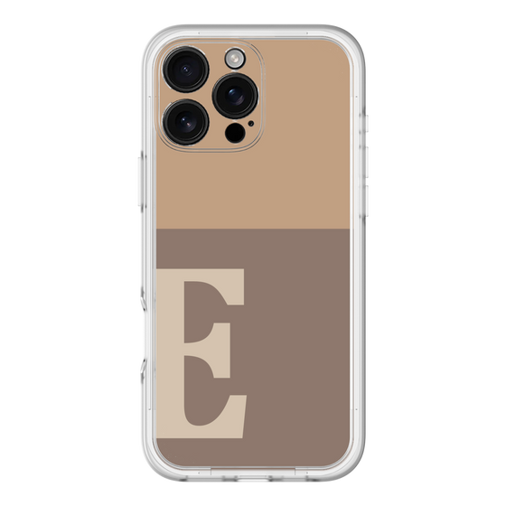 Slim Protection Premium Case［ オリジナル - initial two tone - E brown ］
