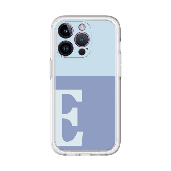 Slim Protection Premium Case［ オリジナル - initial two tone - E blue ］
