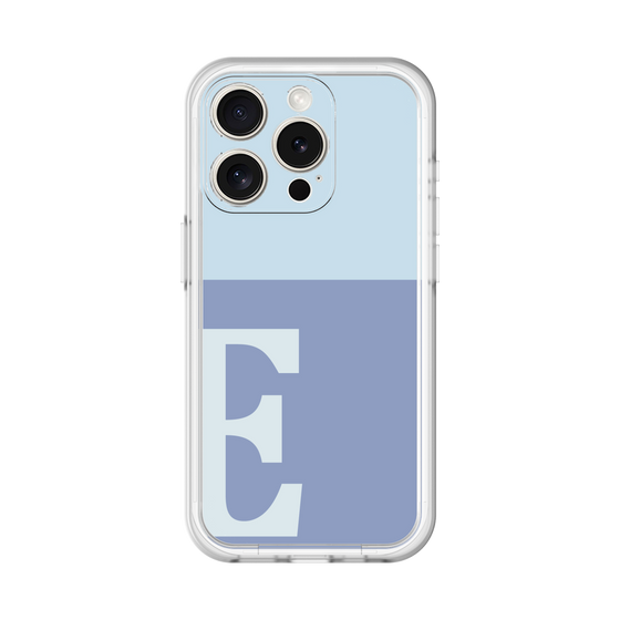 Slim Protection Premium Case［ オリジナル - initial two tone - E blue ］