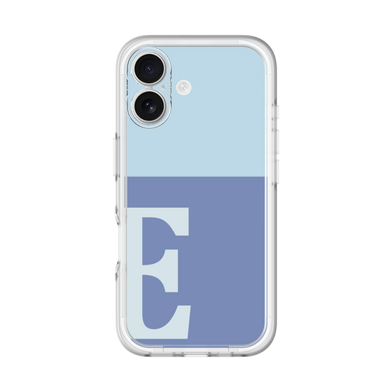 Slim Protection Premium Case［ オリジナル - initial two tone - E blue ］