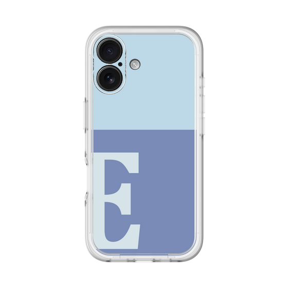 Slim Protection Premium Case［ オリジナル - initial two tone - E blue ］