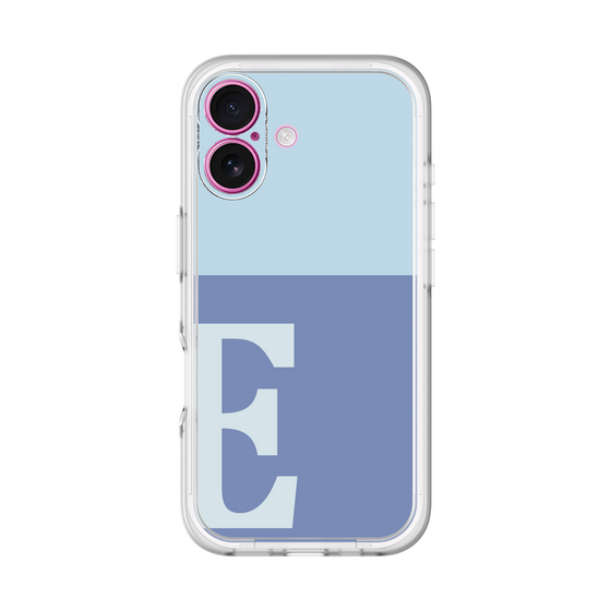 Slim Protection Premium Case［ オリジナル - initial two tone - E blue ］